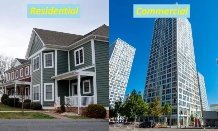 Commercial Vs. Residential Properties
